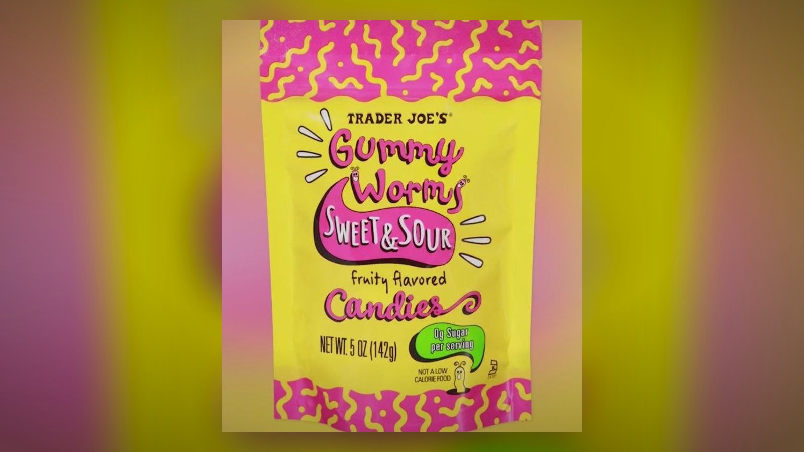 Trader Joe’s Sugar-Free Sweet & Sour Gummy Worms bag